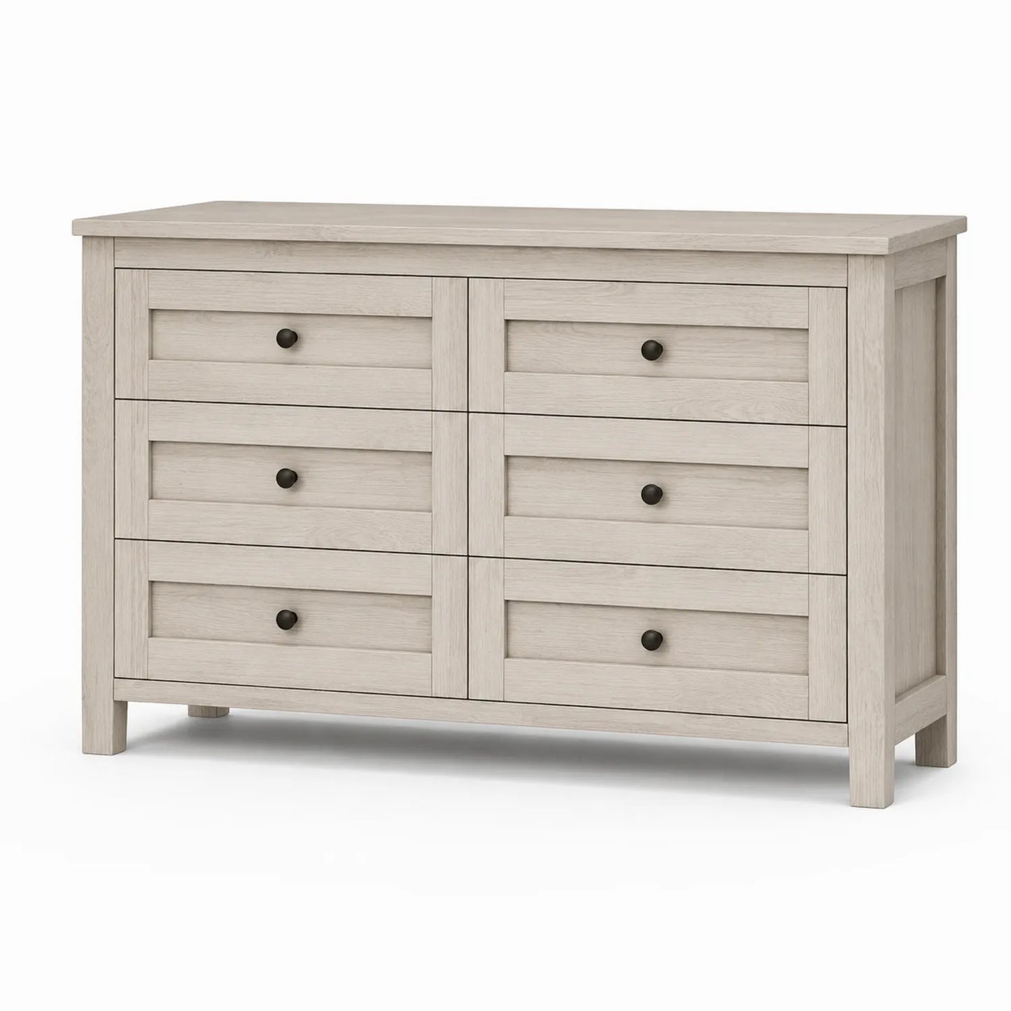 Commode à 6 tiroirs en bois chêne clair