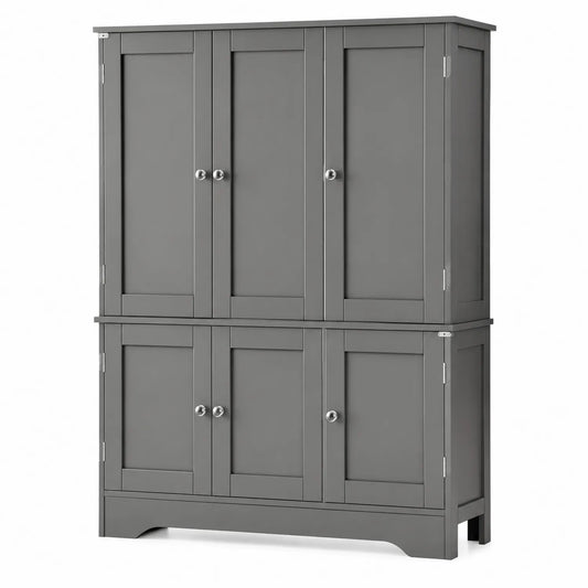 Buffet haut en bois MDF gris