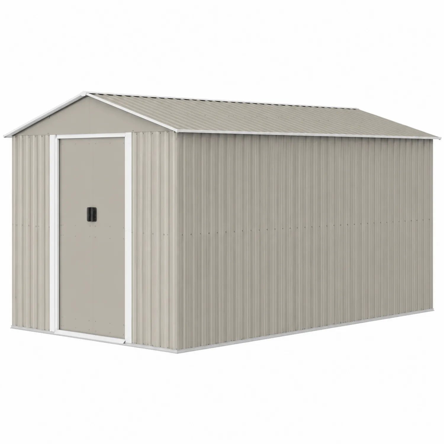 Abri de Jardin en Acier Galvanisé Gris 257x205x177 cm
