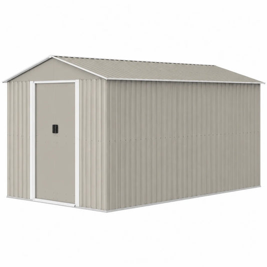 Abri de Jardin en Acier Galvanisé Gris 257x205x177 cm